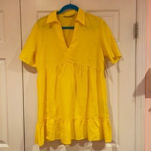 Yellow Zara Mini Dress UNWORN